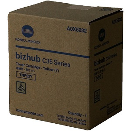 A0X5232 | TNP22Y | Original Konica Minolta Toner Cartridge - Yellow A0X5232 | TNP22Y | Original Konica Minolta Toner Cartridge - Yellow