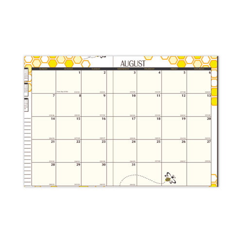 Recycled Academic Honeycomb Planner, Honeycomb Artwork, 10 X 7, Multicolor Cover, 12-month (aug To July): 2025 To 2026