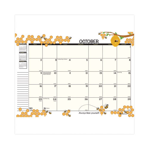 Recycled Academic Honeycomb Planner, Honeycomb Artwork, 10 X 7, Multicolor Cover, 12-month (aug To July): 2025 To 2026