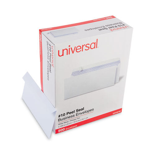 Peel Seal Strip Business Envelope, #10, Square Flap, Self-sdhesive Closure, 4.25 X 9.63, White, 500/box Peel Seal Strip Business Envelope, #10, Square Flap, Self-sdhesive Closure, 4.25 X 9.63, White, 500/box