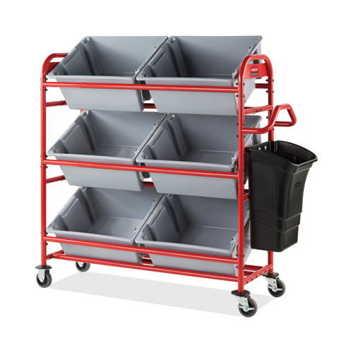Tote Picking Cart, 57 X 18.5 X 55, 450 Lb Capacity, Red Tote Picking Cart, 57 X 18.5 X 55, 450 Lb Capacity, Red