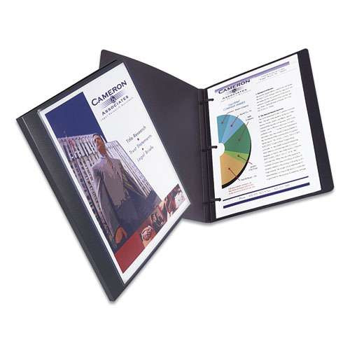 Lay Flat View Report Cover, Flexible Fastener, 0.5" Capacity, 8.5 X 11, Clear/gray Lay Flat View Report Cover, Flexible Fastener, 0.5" Capacity, 8.5 X 11, Clear/gray