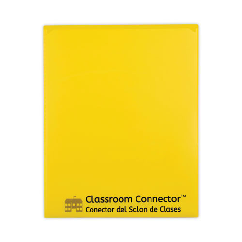 Classroom Connector Folders, 11 X 8.5, Yellow, 25/box Classroom Connector Folders, 11 X 8.5, Yellow, 25/box