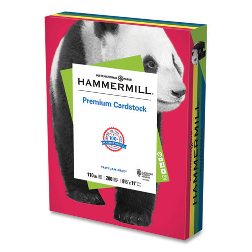 Premium Cardstock, 110 Lb, 8.5 X 11, Assorted Colors, 200/ream Premium Cardstock, 110 Lb, 8.5 X 11, Assorted Colors, 200/ream