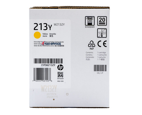 W2132Y | HP 213Y | Original HP Extra High-Yield Toner Cartridge - Yellow W2132Y | HP 213Y | Original HP Extra High-Yield Toner Cartridge - Yellow