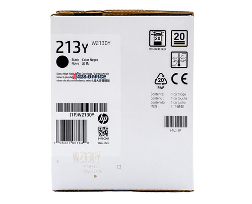W2130Y | HP 213Y | Original HP Extra High-Yield Toner Cartridge - Black W2130Y | HP 213Y | Original HP Extra High-Yield Toner Cartridge - Black