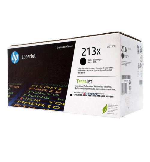 W2130X | HP 213X | Original HP High-Yield Toner Cartridge - Black W2130X | HP 213X | Original HP High-Yield Toner Cartridge - Black