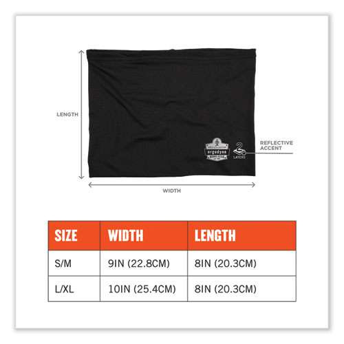 Chill-its 6489 2-layer Cooling Performance Knit Multi-band, Polyester/spandex, Small/medium, Black Chill-its 6489 2-layer Cooling Performance Knit Multi-band, Polyester/spandex, Small/medium, Black