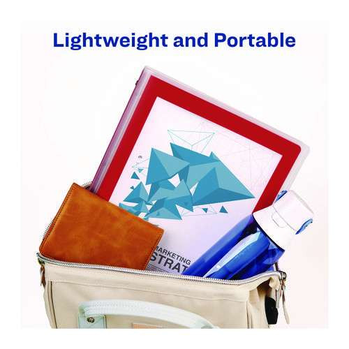 Flexi-view Binder With Round Rings, 3 Rings, 1" Capacity, 11 X 8.5, Red Flexi-view Binder With Round Rings, 3 Rings, 1" Capacity, 11 X 8.5, Red