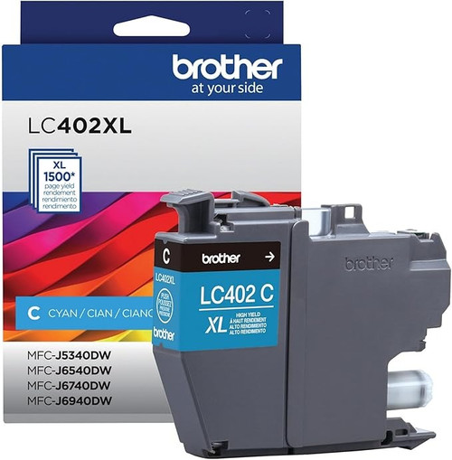 LC402XLCS | Original Brother High-Yield Toner Cartridge – Cyan LC402XLCS | Original Brother High-Yield Toner Cartridge – Cyan