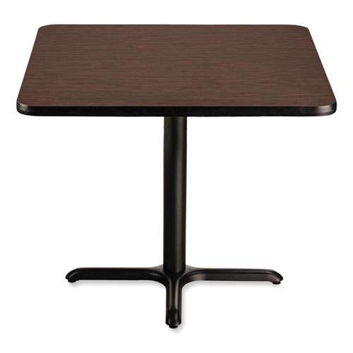 Cafe Table, 36w X 36d X 30h, Square Top/x-base, Mahogany Top, Black Base Cafe Table, 36w X 36d X 30h, Square Top/x-base, Mahogany Top, Black Base