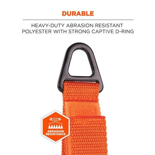 Squids 3172 Anchor Strap Hook And Loop Closure For Tool Tethering, 5 Lb Max Working Capacity, 5" Long, Orange, 2/pack Squids 3172 Anchor Strap Hook And Loop Closure For Tool Tethering, 5 Lb Max Working Capacity, 5" Long, Orange, 2/pack