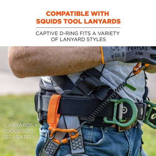 Squids 3172 Anchor Strap Hook And Loop Closure For Tool Tethering, 5 Lb Max Working Capacity, 5" Long, Orange, 2/pack Squids 3172 Anchor Strap Hook And Loop Closure For Tool Tethering, 5 Lb Max Working Capacity, 5" Long, Orange, 2/pack