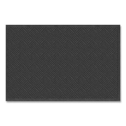Ecomat Crosshatch Entry Mat, 48 X 72, Charcoal