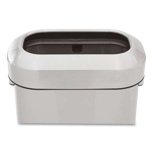 Refine Series Waste Receptacle, 15 Gal, Plastic/stainless Steel Refine Series Waste Receptacle, 15 Gal, Plastic/stainless Steel