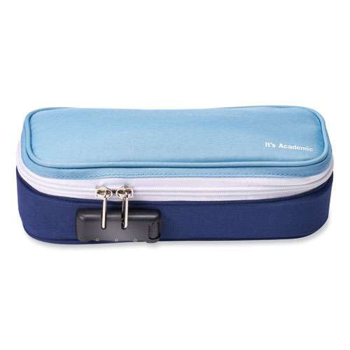 It's Academic Locking Pencil Case, 2 Compartments, 4.75" X 2.5" X 2.5", Assorted Colors, 2/pack It's Academic Locking Pencil Case, 2 Compartments, 4.75" X 2.5" X 2.5", Assorted Colors, 2/pack