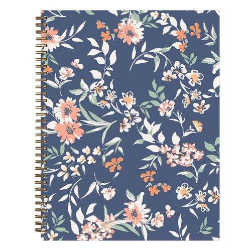 One Tree Planted Effie Weekly/monthly Planner, Floral Artwork, 11" X 8.5", Blue/peach/green Cover, 12-month (jan-dec): 2025 One Tree Planted Effie Weekly/monthly Planner, Floral Artwork, 11" X 8.5", Blue/peach/green Cover, 12-month (jan-dec): 2025