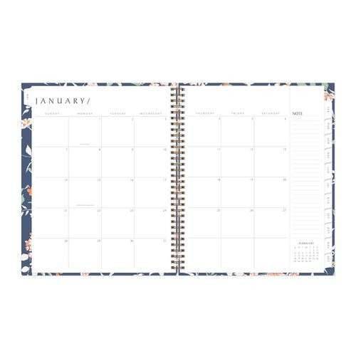 One Tree Planted Effie Weekly/monthly Planner, Floral Artwork, 11" X 8.5", Blue/peach/green Cover, 12-month (jan-dec): 2025 One Tree Planted Effie Weekly/monthly Planner, Floral Artwork, 11" X 8.5", Blue/peach/green Cover, 12-month (jan-dec): 2025