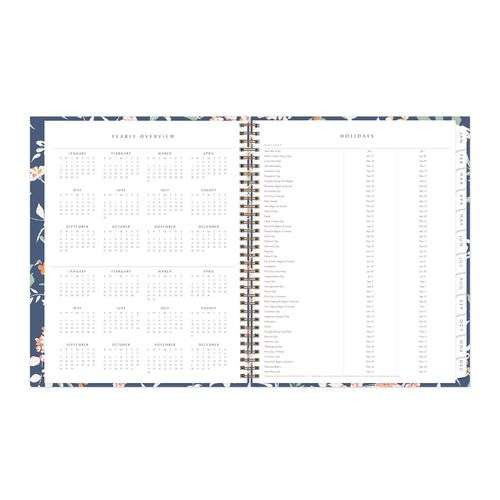 One Tree Planted Effie Weekly/monthly Planner, Floral Artwork, 11" X 8.5", Blue/peach/green Cover, 12-month (jan-dec): 2025 One Tree Planted Effie Weekly/monthly Planner, Floral Artwork, 11" X 8.5", Blue/peach/green Cover, 12-month (jan-dec): 2025