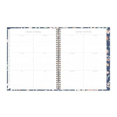 One Tree Planted Effie Weekly/monthly Planner, Floral Artwork, 11" X 8.5", Blue/peach/green Cover, 12-month (jan-dec): 2025 One Tree Planted Effie Weekly/monthly Planner, Floral Artwork, 11" X 8.5", Blue/peach/green Cover, 12-month (jan-dec): 2025
