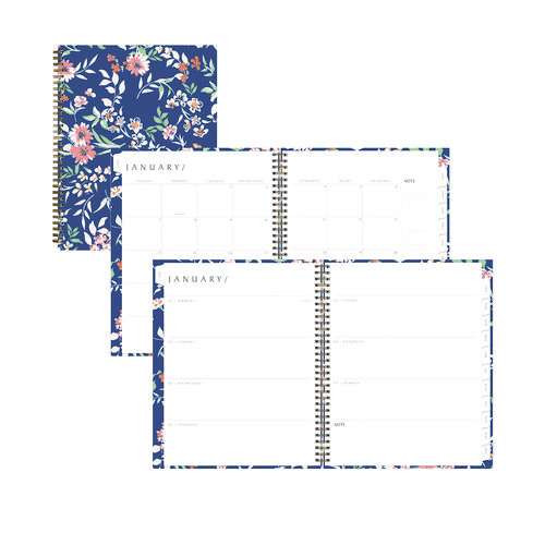 One Tree Planted Effie Weekly/monthly Planner, Floral Artwork, 11" X 8.5", Blue/peach/green Cover, 12-month (jan-dec): 2025 One Tree Planted Effie Weekly/monthly Planner, Floral Artwork, 11" X 8.5", Blue/peach/green Cover, 12-month (jan-dec): 2025