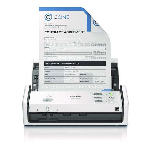 Ads-1350w Compact Desktop Scanner, 600 Dpi X 600 Dpi Optical Resolution, 20-sheet Duplex Auto Document Feeder