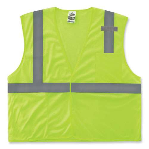 Glowear 8210hl-s Single Size Class 2 Economy Mesh Vest, Polyester, X-small, Lime Glowear 8210hl-s Single Size Class 2 Economy Mesh Vest, Polyester, X-small, Lime