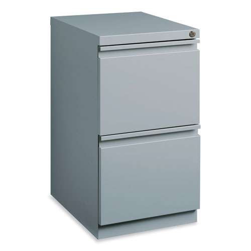 Full-width Pull 20 Deep Mobile Pedestal File, 2-drawer: File/file, Letter, Platinum, 15 X 19.88 X 27.75 Full-width Pull 20 Deep Mobile Pedestal File, 2-drawer: File/file, Letter, Platinum, 15 X 19.88 X 27.75