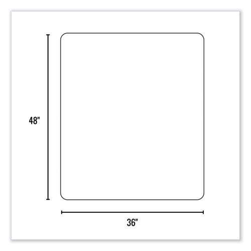 Everlife Chair Mat For Hard Floors, Heavy Use, Rectangular, 36 X 48, Clear Everlife Chair Mat For Hard Floors, Heavy Use, Rectangular, 36 X 48, Clear