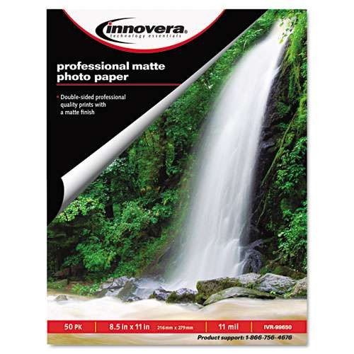 Heavyweight Photo Paper, 11 Mil, 8.5 X 11, Matte White, 50/pack Heavyweight Photo Paper, 11 Mil, 8.5 X 11, Matte White, 50/pack