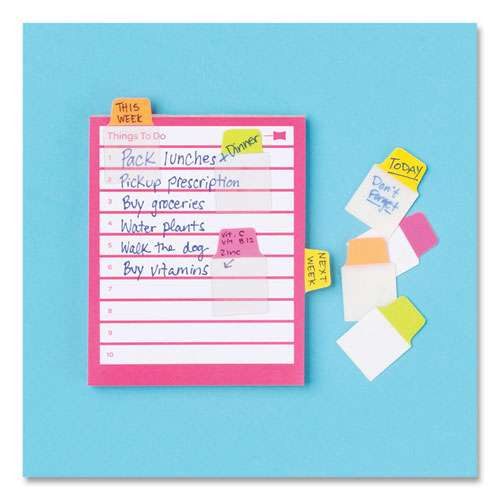 Ultra Tabs Repositionable Mini Tabs, 1/5-cut Tabs, Assorted Neon, 1" Wide, 80/pack Ultra Tabs Repositionable Mini Tabs, 1/5-cut Tabs, Assorted Neon, 1" Wide, 80/pack