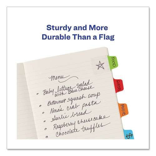 Ultra Tabs Repositionable Mini Tabs, 1/5-cut Tabs, Assorted Primary Colors, 1" Wide, 80/pack Ultra Tabs Repositionable Mini Tabs, 1/5-cut Tabs, Assorted Primary Colors, 1" Wide, 80/pack
