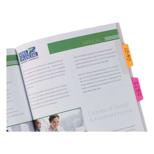 Ultra Tabs Repositionable Mini Tabs, 1/5-cut Tabs, Assorted Primary Colors, 1" Wide, 80/pack Ultra Tabs Repositionable Mini Tabs, 1/5-cut Tabs, Assorted Primary Colors, 1" Wide, 80/pack