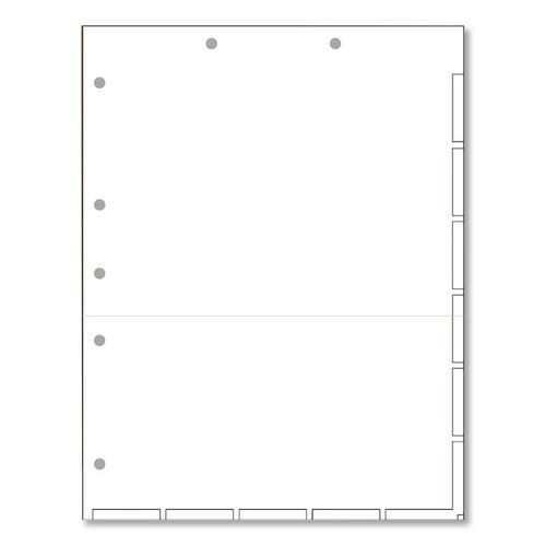 Large Tab Chart Divider Sheets, 7-hole Punched, Letter, White, 250/box Large Tab Chart Divider Sheets, 7-hole Punched, Letter, White, 250/box