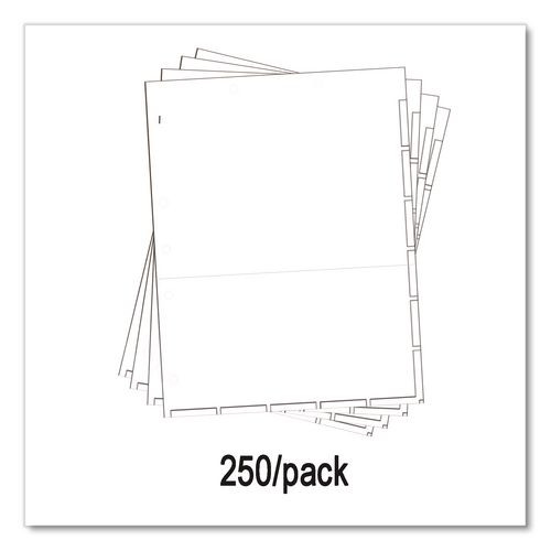 Large Tab Chart Divider Sheets, 7-hole Punched, Letter, White, 250/box Large Tab Chart Divider Sheets, 7-hole Punched, Letter, White, 250/box
