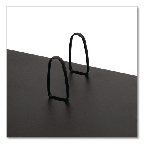 #17 Desk Calendar Base For Loose-leaf Refill, 2 Rings, 3.5" X 6", Black