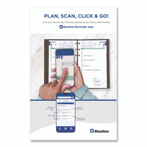 Plan And Link Monthly Planner, 11" X 9.06", Black Cover, 16-month: Sept 2025 To Dec 2026 Plan And Link Monthly Planner, 11" X 9.06", Black Cover, 16-month: Sept 2025 To Dec 2026