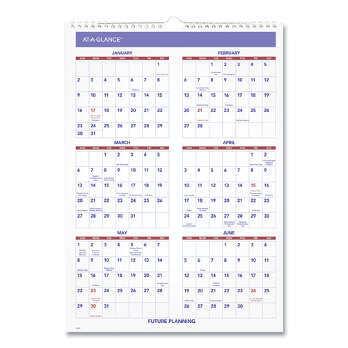 Monthly Wall Calendar With Ruled Daily Blocks, 12 X 17, White Sheets, 12-month (jan To Dec): 2026 Monthly Wall Calendar With Ruled Daily Blocks, 12 X 17, White Sheets, 12-month (jan To Dec): 2026