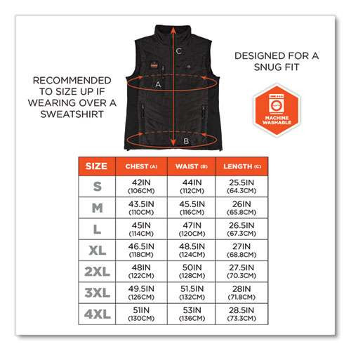 N-ferno 6495 Rechargeable Heated Vest With Battery Power Bank, Fleece/polyester, Large, Black N-ferno 6495 Rechargeable Heated Vest With Battery Power Bank, Fleece/polyester, Large, Black