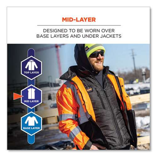 N-ferno 6495 Rechargeable Heated Vest With Battery Power Bank, Fleece/polyester, Large, Black N-ferno 6495 Rechargeable Heated Vest With Battery Power Bank, Fleece/polyester, Large, Black