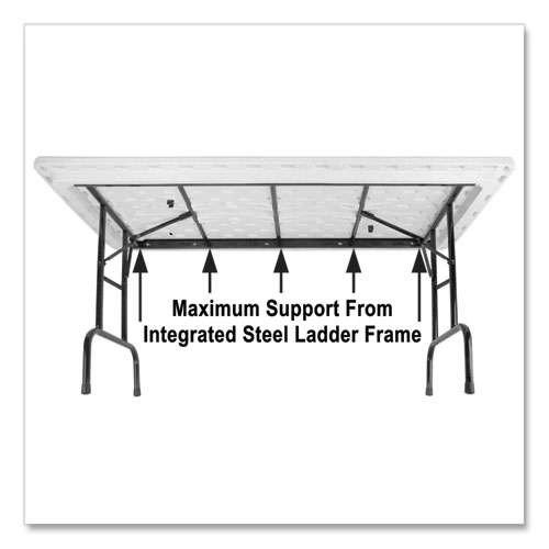 Adjustable Folding Tables, Rectangular, 72" X 30" X 22" To 32", Yellow Top, Black Legs, 4/pallet Adjustable Folding Tables, Rectangular, 72" X 30" X 22" To 32", Yellow Top, Black Legs, 4/pallet