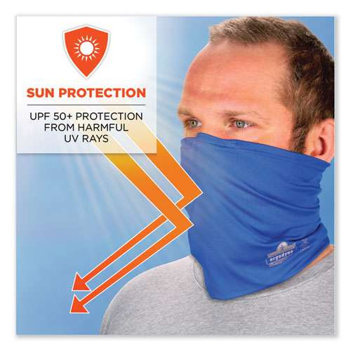 Chill-its 6489 2-layer Cooling Performance Knit Multi-band, Polyester/spandex, Small/medium, Blue Chill-its 6489 2-layer Cooling Performance Knit Multi-band, Polyester/spandex, Small/medium, Blue