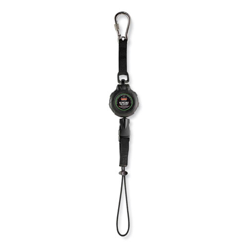 Squids 3001 Retractable Tool Lanyard With Choking-loop Tool Tether + Carabiner Anchor, 2 Lb Max Working Capacity, 48" Long Squids 3001 Retractable Tool Lanyard With Choking-loop Tool Tether + Carabiner Anchor, 2 Lb Max Working Capacity, 48" Long