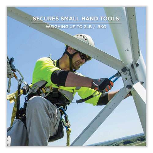 Squids 3001 Retractable Tool Lanyard With Choking-loop Tool Tether + Carabiner Anchor, 2 Lb Max Working Capacity, 48" Long Squids 3001 Retractable Tool Lanyard With Choking-loop Tool Tether + Carabiner Anchor, 2 Lb Max Working Capacity, 48" Long