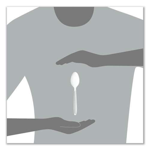 Impress Heavyweight Full-length Polystyrene Cutlery, Spoon, Plastic, White, 100/box, 10 Boxes/carton Impress Heavyweight Full-length Polystyrene Cutlery, Spoon, Plastic, White, 100/box, 10 Boxes/carton