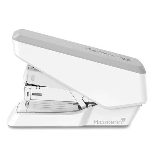 Lx860 Easypress Half Strip Stapler With Antimicrobial Protection, 40 Sheet Capacity, Gray/white Lx860 Easypress Half Strip Stapler With Antimicrobial Protection, 40 Sheet Capacity, Gray/white