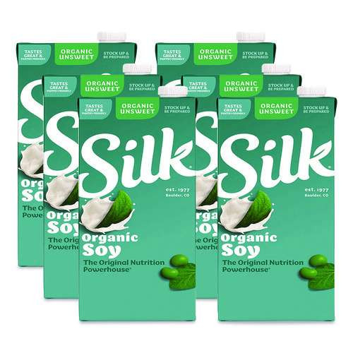 Soymilk, Unsweetened Original, 32 Oz, 6/carton