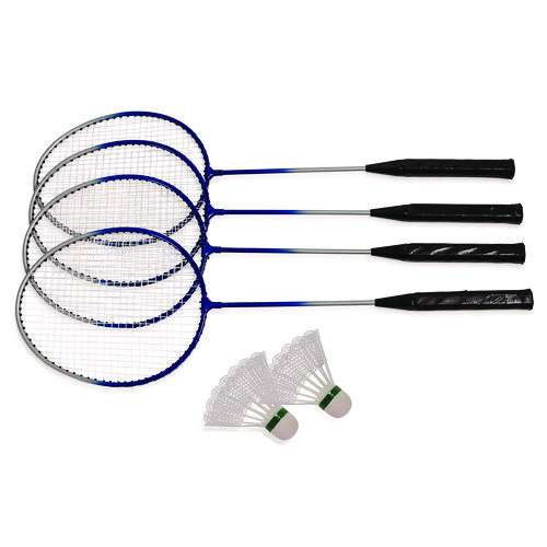 Deluxe Badminton Set, 20 Ft Net With 4 Rackets, 2 Shuttlecocks Deluxe Badminton Set, 20 Ft Net With 4 Rackets, 2 Shuttlecocks