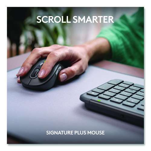 Signature Slim Mk955 Wireless Keyboard And Optical Mouse Combo, 2.4 Ghz Frequency/33 Ft Wireless Range, Graphite Signature Slim Mk955 Wireless Keyboard And Optical Mouse Combo, 2.4 Ghz Frequency/33 Ft Wireless Range, Graphite