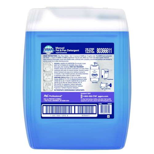 Professional Manual Pot And Pan Dish Detergent, Original Scent, 5 Gal Bottle, 34/pallet Professional Manual Pot And Pan Dish Detergent, Original Scent, 5 Gal Bottle, 34/pallet